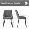 Set di 2 sedie da pranzo, con seduta generosamente Anteprima dell’immagine prodotto 3