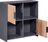 Inter Link Standregal Pepeto 2T Anthrazit Produktbild-Vorschau 2