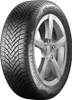 A close-up studio shot of a car tire mounted on a silver alloy wheel. Produktbild-Vorschau