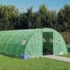 vidaXL Gewächshaus mit Stahlrahmen Grün 40 m² 10x4x2 m Produktbild-Vorschau 2
