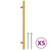 vidaXL Möbelgriffe 5 Stk. Golden 192 mm Edelstahl Produktbild-Vorschau 9