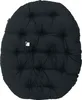 A black tufted cushion for a chair. Náhled obrázku produktu