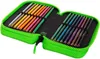 An open pencil case filled with colored pencils, displayed on a white background. Náhled obrázku produktu