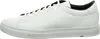 A side view of a white leather sneaker. Voir les images du produit