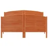 vidaXL Massivholzbett ohne Matratze Wachsbraun 160x200 Produktbild-Vorschau 3