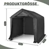 FCH 180X180X205CM: Domček na náradie, garážový stan, krytá Náhľad obrázku produktu 2