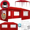 CASARIA® Tonnelle de jardin Rimini rouge 3x6m avec toile Voir les images du produit 1