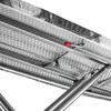 Close-up view of the underside of a folding ironing board, showing its metal frame and support structure. Produktbild-Vorschau