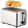 A stainless steel toaster with two bread rolls on a warming rack. Produktbild-Vorschau