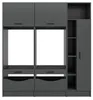 Waschmaschinenschrank "Flexy" in grau Set 3-teilig 182 x Produktbild-Vorschau 8