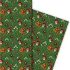 Cooles Seeräuber Geschenkpapier mit Totenkopf, Säbel und Produktbild-Vorschau 2