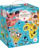 Puzzle 60 elementów. Puzzlove CzuCzu. Zwierzęta. Mapa Produktbild-Vorschau 1