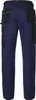 A back view of navy blue work pants with black accents. Produktbild-Vorschau