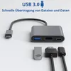 Rolio USB C zu HDMI Adapter, 3 in 1 , 4K HDMI, USB 3.0, Produktbild-Vorschau 4