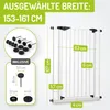BOMI® Extrahoch Treppenschutzgitter 73-161 cm | Zum Klemmen Produktbild-Vorschau 2