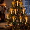 Velas de Navidad LED con efecto llama, tipo clip, con Vista previa de la imagen del producto 6