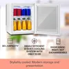 Klarstein Brooklyn 32, mini lednice, , skleněné dveře, LED, Náhled obrázku produktu 2