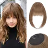 Clip per extension di capelli veri da donna, frangia curva Anteprima dell’immagine prodotto 1