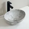 Umywalka nablatowa ceramiczna stawiana na blat imitacja Podgląd zdjęcia produktu 5