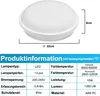 XINZI 15W LED Deckenleuchte mit Bewegungsmelder Kaltweiß Produktbild-Vorschau 2