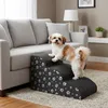 Domarex DOGGURU Grau Pfoten Hundetreppe 3 Stufen 60x30x40 Produktbild-Vorschau 3