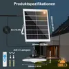 LED Solarlampe Bewegungsmelder Außen Pendelleuchte IP65 Produktbild-Vorschau 9