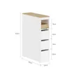 Maßzeichnung des SoBuy Badunterschranks BZR54-K-W: 82x60x20 cm mit Holzoberfläche Anteprima dell’immagine prodotto