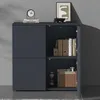 doporro Buffet Commode 76cm Meuble de Rangement Gris Noir Voir les images du produit 2