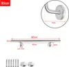 Diagrams and measurements of a stainless steel handrail. Náhľad obrázku produktu