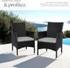 Lot de 2 fauteuils de jardin en rotin avec 2 sets de Voir les images du produit 7