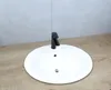 Keramik Waschbecken oval 570x485x195 mm weiß mit Überlauf Produktbild-Vorschau 1