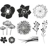 Heyda 204888690 Set di timbri "Fiori" 12 x 10 x 3 cm Anteprima dell’immagine prodotto 5