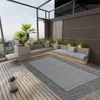 vidaXL Tappeto per esterni ARAKIL Black 140x200 cm PP Anteprima dell’immagine prodotto 2