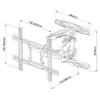 Techly Wandhalterung LCD 40"-80" Ultra Slim FullMotion Produktbild-Vorschau 3