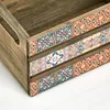 ZELLER Dřevěná bedýnka Imitace mozaika 24x16x13,5cm Náhled obrázku produktu 5