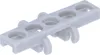 A single, light gray plastic LEGO Technic chain link piece is shown against a white background. Podgląd zdjęcia produktu