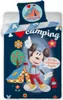 Mickey Mouse themed bedding with camping graphics. Produktbild-Vorschau