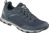 A single blue and gray hiking shoe is shown against a white background. Produktbild-Vorschau
