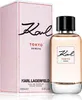A bottle of Karl Lagerfeld Tokyo Shibuya Eau de Parfum for women and its packaging are displayed against a white background. Voir les images du produit