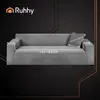 A grey sofa cover is shown with dimensions indicated. Podgląd zdjęcia produktu