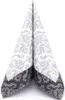 Airlaid Serviette Barock Silber in Schwarz, 40 x 40 cm, 50 Produktbild-Vorschau 1