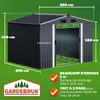 GARDEBRUK® Abri de jardin métal XXL 5m² fondation Voir les images du produit 3