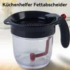 Fetttrenner 1000ml mit Sieb, Soßentrenner aus PP, Produktbild-Vorschau 2