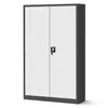 A two-door metal storage cabinet with a lock. Podgląd zdjęcia produktu