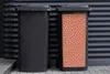 MuchoWow® Mülltonnenaufkleber Tupfen - Orange - Weiß 44x98 Produktbild-Vorschau 2