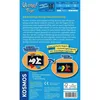 Back of the Ubongo! Trigo game box, showing game details, rules, and examples of gameplay. Produktbild-Vorschau