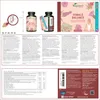 The image shows the packaging and bottles of Vegavero Female Balance Complex, along with some informational text and diagrams. Produktbild-Vorschau