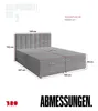 BroMARKT Boxspringbett DENVER mit 2 Bettkasten, Produktbild-Vorschau 8