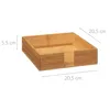 Serwetnik bambusowy, 20 x 20 cm, pojemnik na serwetki Podgląd zdjęcia produktu 2