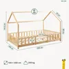 Kinderbed 'Sisimiut' in Montessori-stijl, met een Productafbeelding-voorbeeld 4